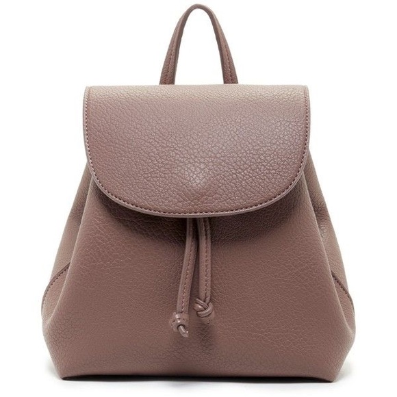 Sole Society Handbags - Sole Society Jaylee Drawstring Backpack Mauve
